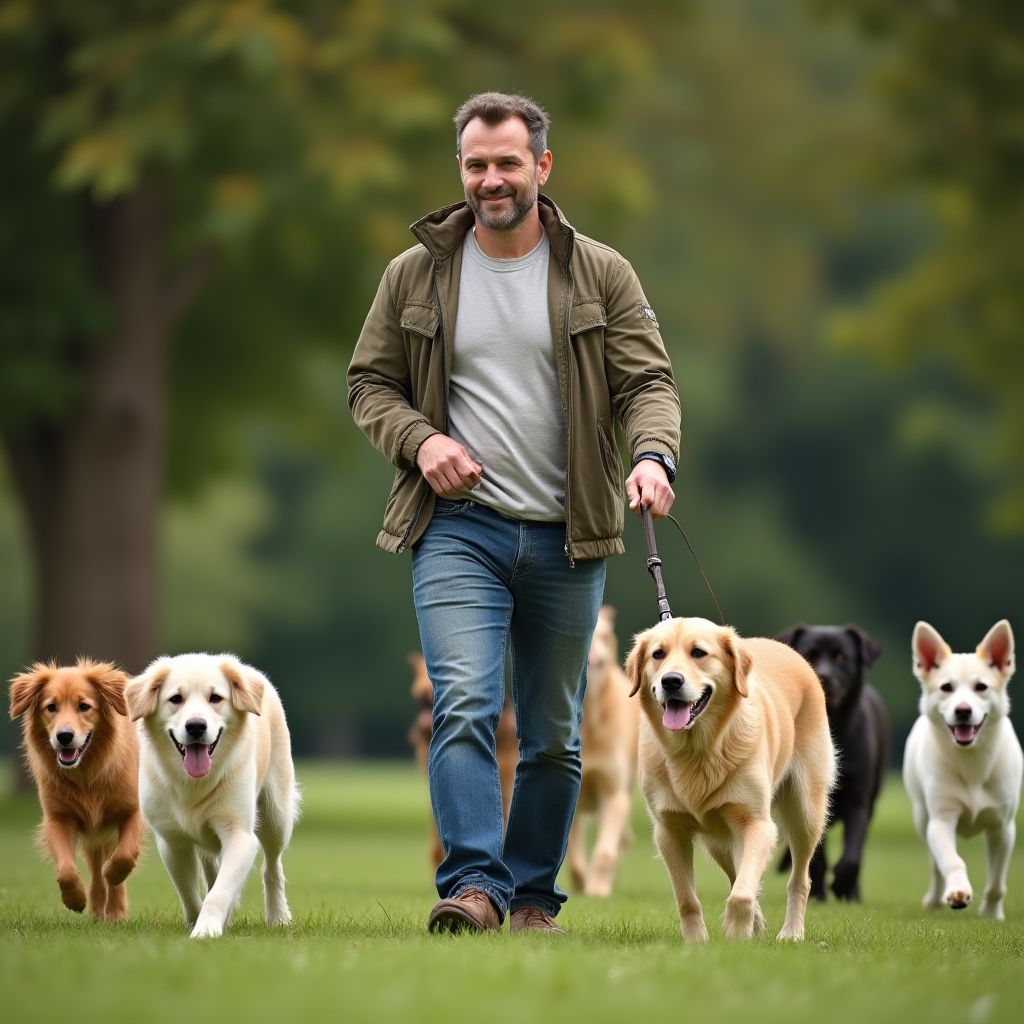 Josef Malý - venčení psů